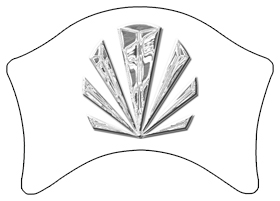 DABAN-602-SL-WT Silver Sunburst White